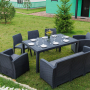 Обеденный комплект Royal Family LANA DINING XL графит
