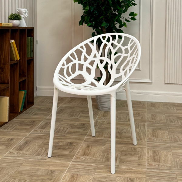 Стул из пластика RoyalFamily Aria (Ария) цвет белый