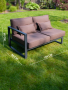 Диван садовый 2-х местный левый (с правым подлокотником) Callisto giardino
