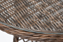 ЭСПРЕССО плетеный круглый стол, диаметр 80 см, цвет коричневый