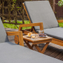Комплект из 2-х шезлонгов Royal Family PAOLO из акации и столика Royal Family LUCIO