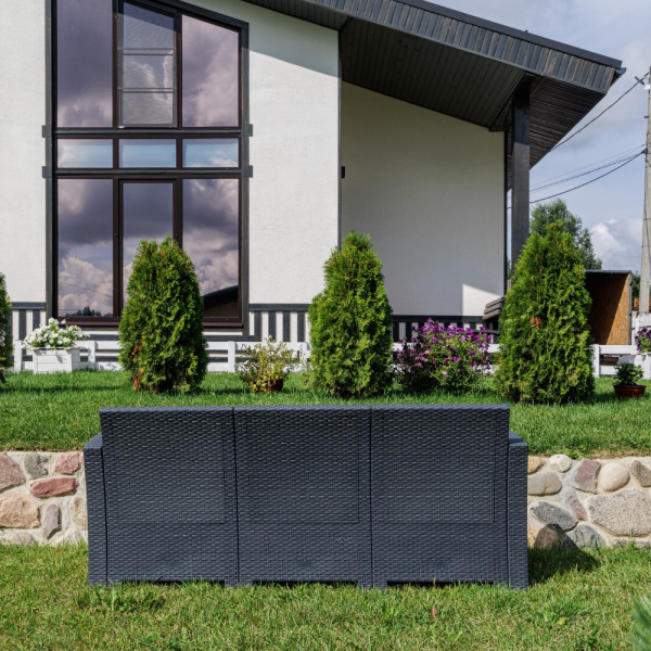 Трехместный диван Royal Family LANA графит