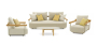 Абиску Комплект лаунж мебели бежевый, алюминий/тик