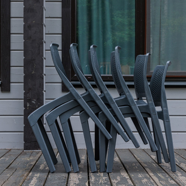 Комплект обеденных стульев Royal Family JULY (6шт) графит