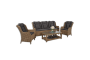 Лаунж зона BAVARIA 5 (Бавария) бежево-коричневая из искусственного ротанга