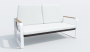 Лаунж зона ARTI  белая - белый каркас