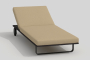 Шезлонг COSTA бежевый - каркас карбон