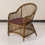 Кресло Уэльс ажурное плетение с подушкой Мореная лиственница