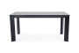 ВЕНЕТО обеденный стол из HPL 160х80см, цвет - серый гранит, каркас черный