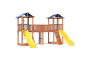 Детская площадка Спортивный городок 6 крыша тент с узким скалодромом