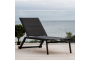Visby лежак цвет антрацит, алюминий-текстилен