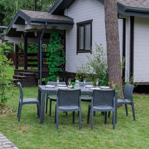 Комплект обеденных стульев Royal Family JULY (6шт) графит