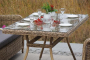 Гляссе соломенная обеденная группа из искусственного ротанга