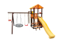 Детский игровой комплекс Perfetto sport Bari-8 + качели Паутина