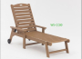 Шезлонг, лежак из ДПК ПОЛИВУД БОРНЕО «POLYWOOD BORNEO» цвет тик