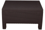 Столик журнальный YALTA SMALL TABLE (Ялта) темно коричневый из пластика под искусственный ротанг