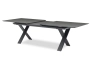 Тимро 180/240 Стол антрацит/серый, алюминий/спеченный камень