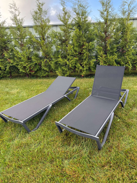 Шезлонги ENZO в черном цвете 2шт