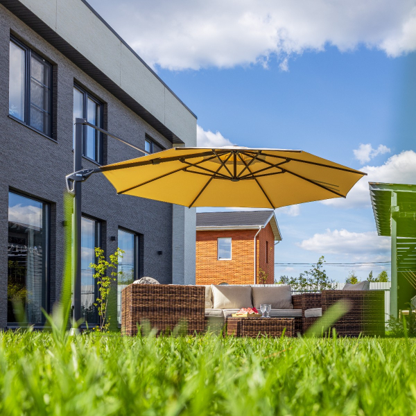 Уличный зонт SKY круглый в комплекте с базой