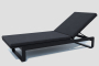 Шезлонг LETTO антрацит - каркас карбон