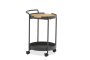 Trelleborg, тележка сервировочная антрацит/натуральный, алюминий/тик