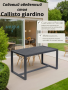 Стол садовый обеденный из алюминия Callisto giardino G001.1E 150x84х77 см