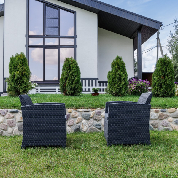 Комплект из двух кресел Royal Family LANA графит