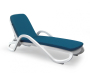 Шезлонг-лежак пластиковый Eden белый
