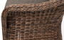 Равенна диван двухместный плетенный из ротанга, цвет коричневый