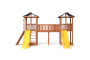 Детская площадка Спортивный городок 6 крыша тент с широким скалодромом
