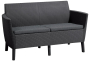 Диван Салемо 2-х местный (Salemo 2 Sofa), графит