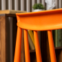 Пластиковый стул RoyalFamily Kai (Кай) оранжевый