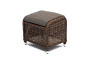 ТОЛЕДО пуф плетеный, цвет коричневый
