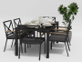 Обеденная Группа Calma 180 карбон/чёрный