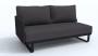 Лаунж зона BELLISA модульная антрацит - каркас карбон