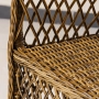 Кресло Уэльс ажурное плетение с подушкой Мореная лиственница