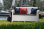 Двухместный пластиковый диван CORFU LOVE SEAT