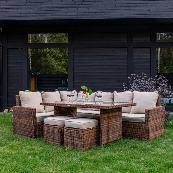 ZORRO коричневый комплект мебели из искусственного ротанга