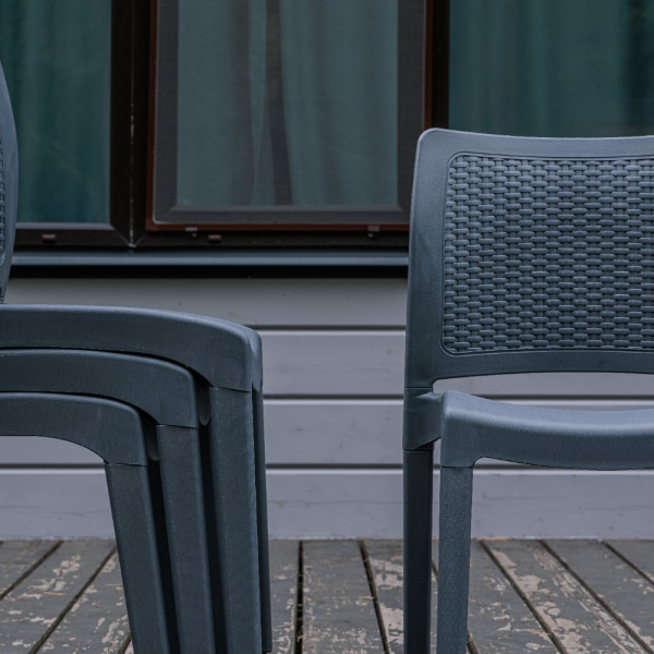 Комплект обеденных стульев Royal Family JULY (4шт) графит