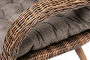 ТОЛЕДО кресло плетеное с подушками, цвет коричневый