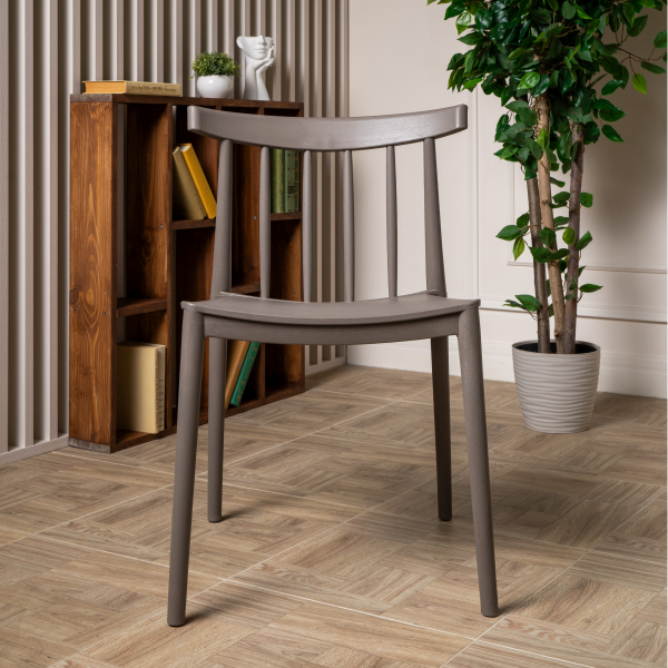 Пластиковый стул RoyalFamily Kai (Кай) капучино