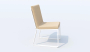 Стул GIRA бежевый - белый каркас