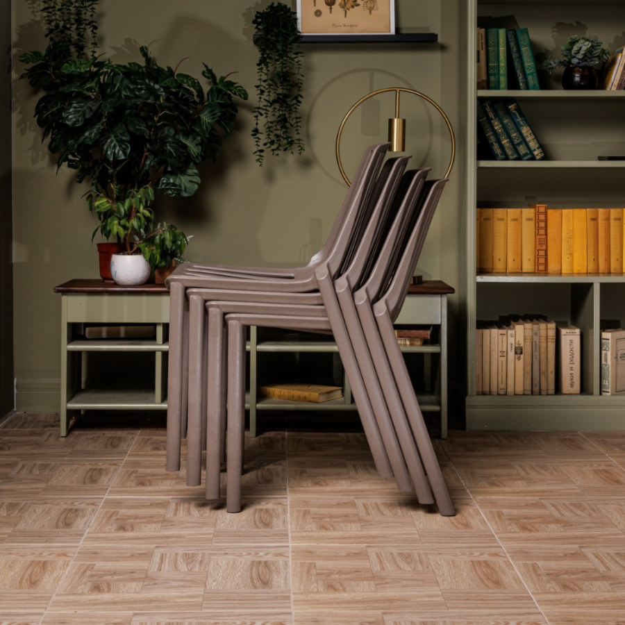 Комплект стол TOM (капучино) + 4 стула NICO (капучино)