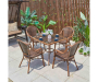 Комплект стол квадратный  80х80 BAMBOO + 4 кресла BAMBOO-1