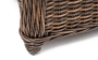 Равенна диван двухместный плетенный из ротанга, цвет коричневый