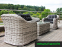 Комплект мебели из ротанга OUTDOOR Касабланка (3-местный диван, 2кресла, стол), ш/п, светлый микс