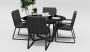 PRIMAVERA обеденная группа карбон/антрацит с подлокотниками