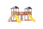 Детская площадка Спортивный городок 6 крыша тент с широким скалодромом
