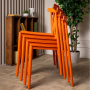 Комплект обеденных стульев Royal Family KAI (4 шт.) оранжевый