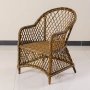 Кресло Уэльс ажурное плетение с подушкой Мореная лиственница